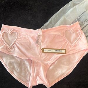 NWT Skims Cherry Blossom  Pink Heart Cutout Boy Shorts